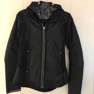 Lululemon Bundle Up Jacket, Black with Lace Detail